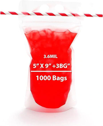 Zipper Pouches Beverage To-Go 1000 Bags